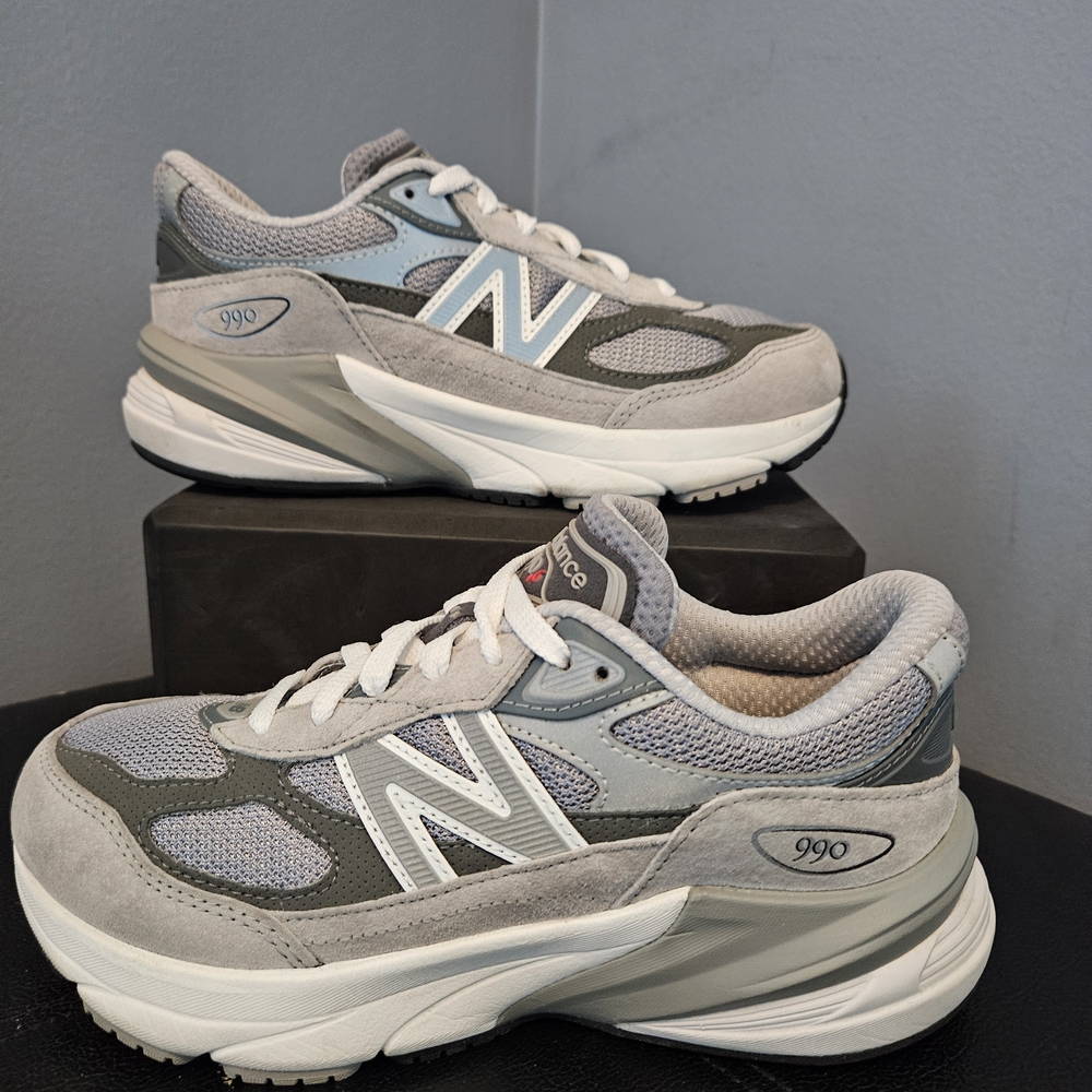 New Balance 990 Sneakers in Gray and White
